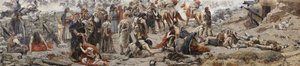 Arrival of the Hungarians (Feszty Panorama) (detail) by Arpad Feszty
